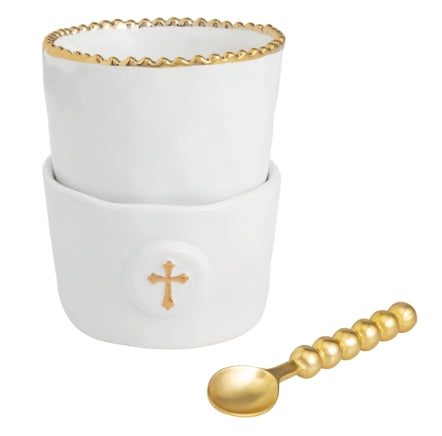 Mud Pie Gold Intaglio Tidbit Set