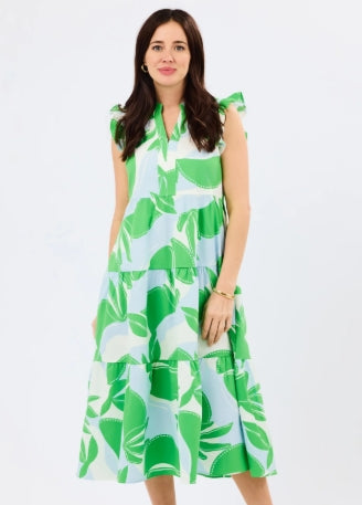 Mary Square In The Shade- Light Blue Kari Dress, Curvy