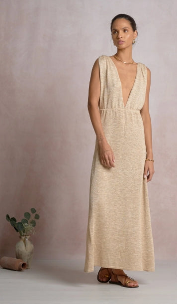 Be Yours Plunge Hi Slit Maxi