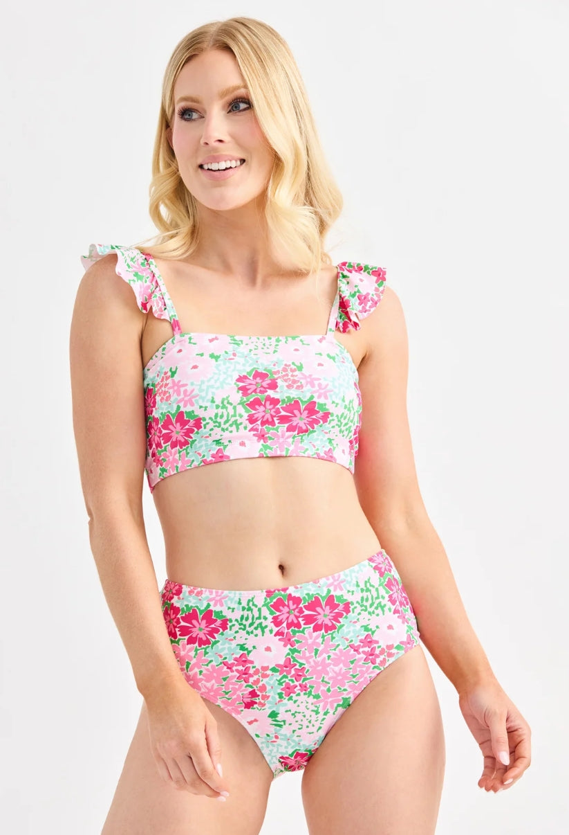 Mary Square Petal Perfect Pink Aubrey Two Piece Swimsuit