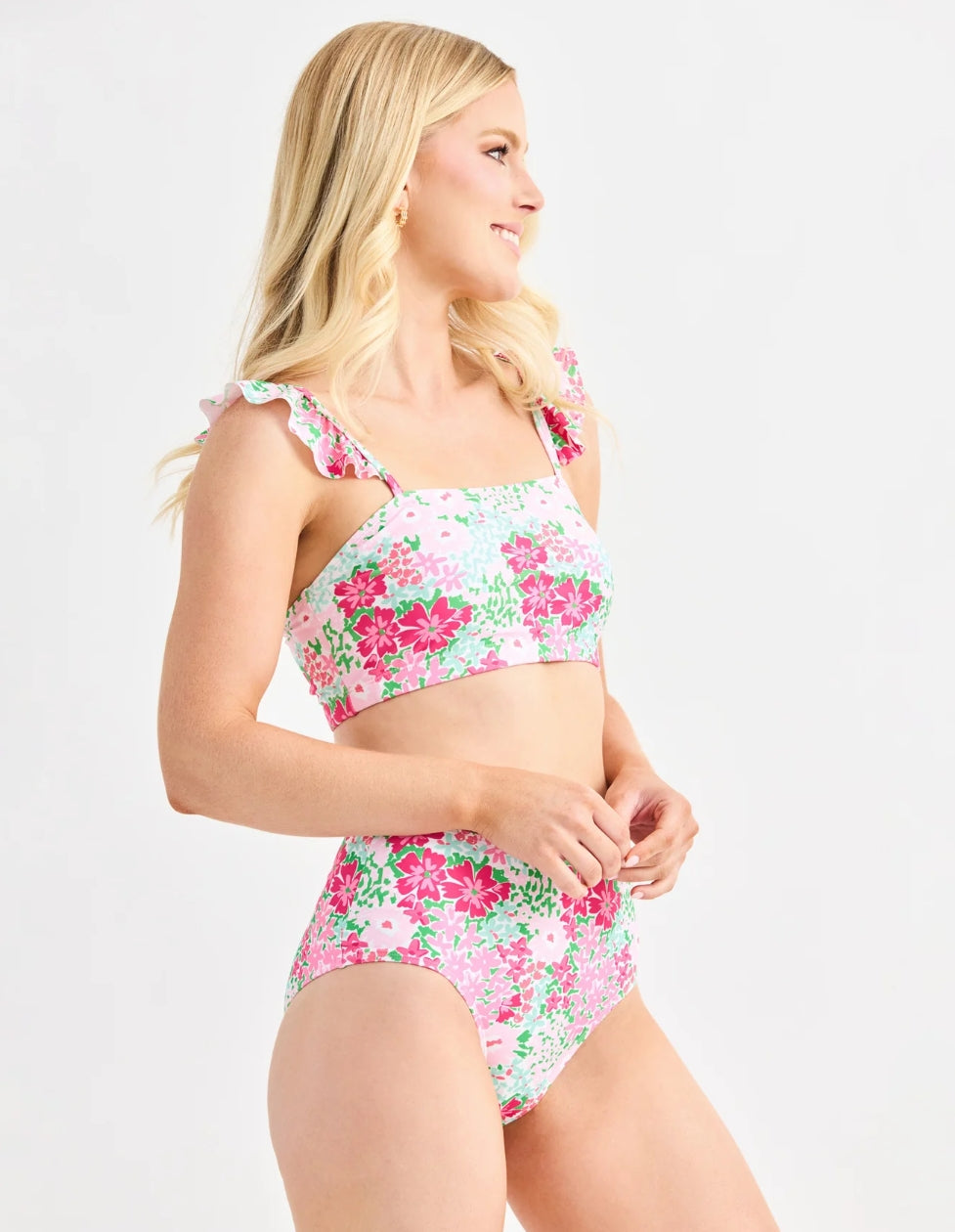 Mary Square Petal Perfect Pink Aubrey Two Piece Swimsuit
