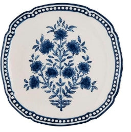 Mud Pie Block Print Platter- Small