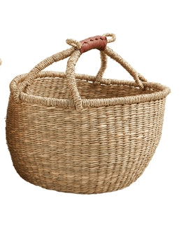 Mud Pie Wrapped Handle Basket- Small