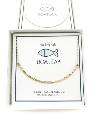 Little Fish Boateak ClassSea Curve Necklace