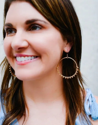 Little Fish Boateak Class Sea Mainsail Beaded Earring