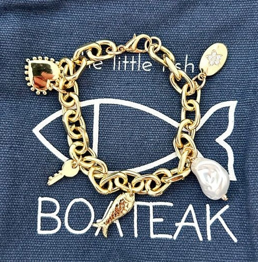 Little Fish Boateak Low Country Charm Bracelet