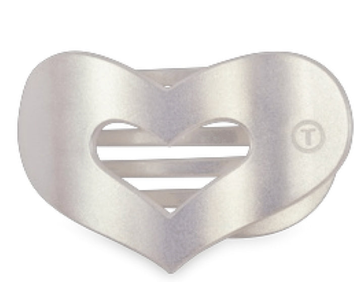 Teleties The Hair Clip - Mother Of Pearl Heart Clip