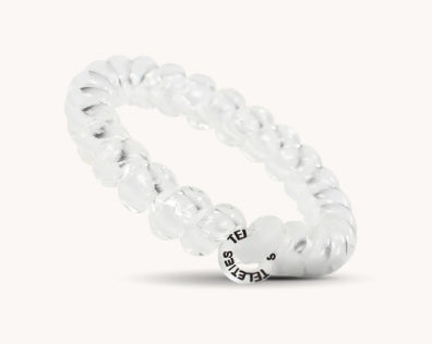 Teleties Crystal Clear Hair Ties (Large)
