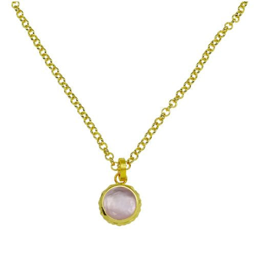 Betty Carre Amalfi Embellished Round Stone Necklace