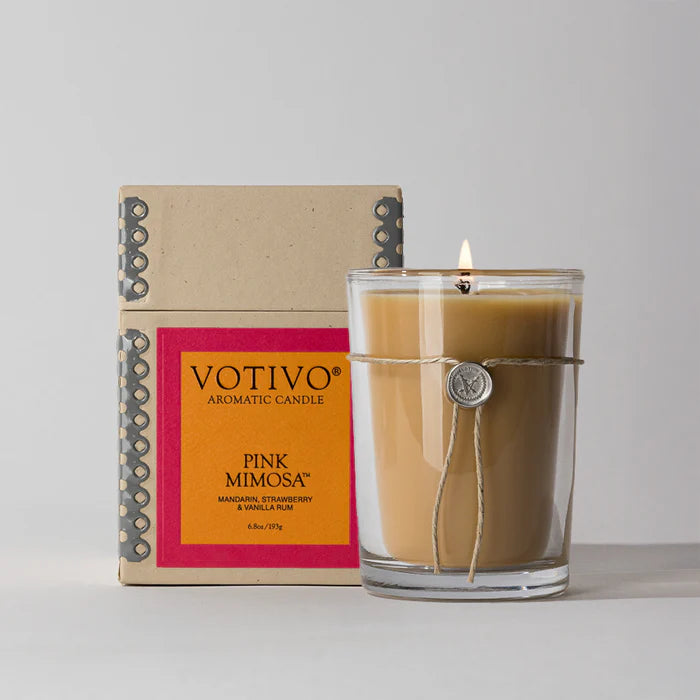 Votivo Pink Mimosa Aromatic Candle 6.8oz