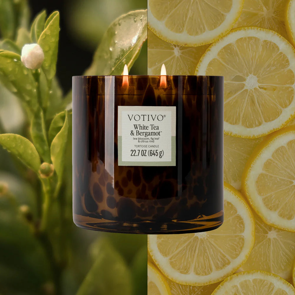 Votivo White Tea &amp; Bergamot Tortoise Candle 22.7oz