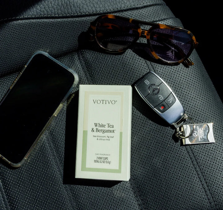 Votivo White Tea &amp; Bergamot Vent Clips - 2pks