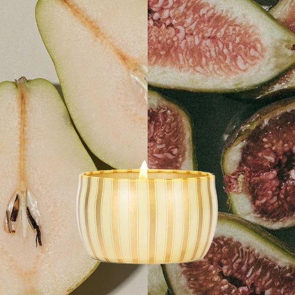 Gilded Pear Holiday Tin Candle