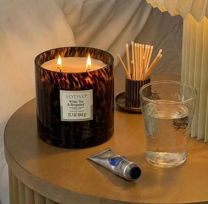 Votivo White Tea &amp; Bergamot Tortoise Candle 22.7oz
