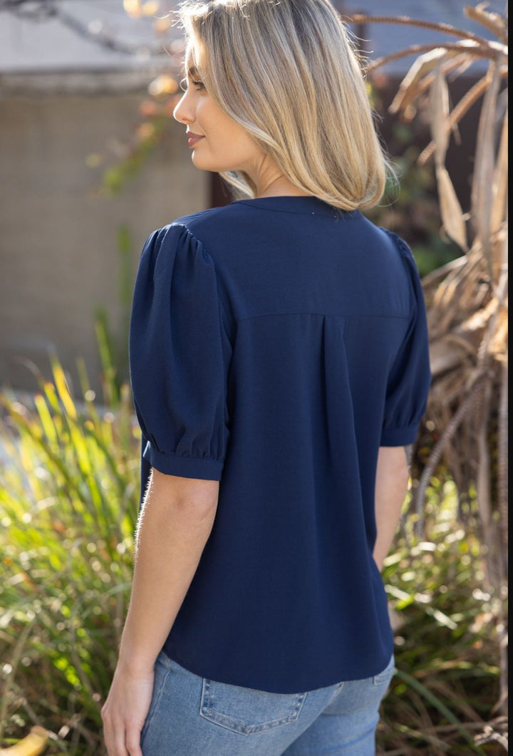 Your Classic Button Down Solid Top