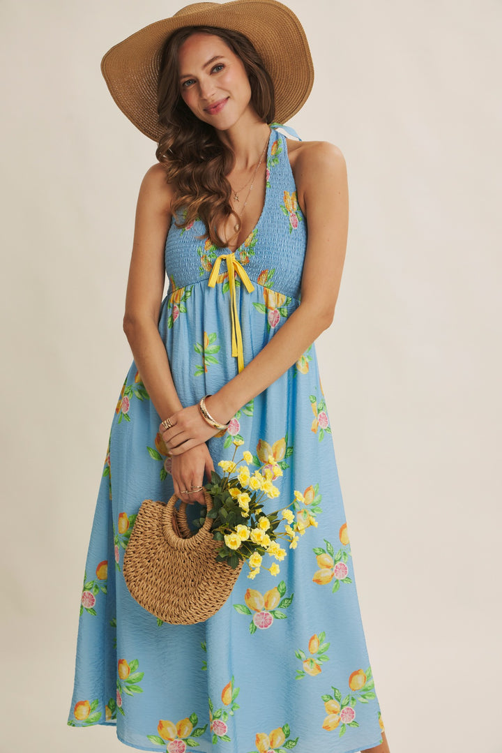 Amalfi Coast Vibe Lemon Midi