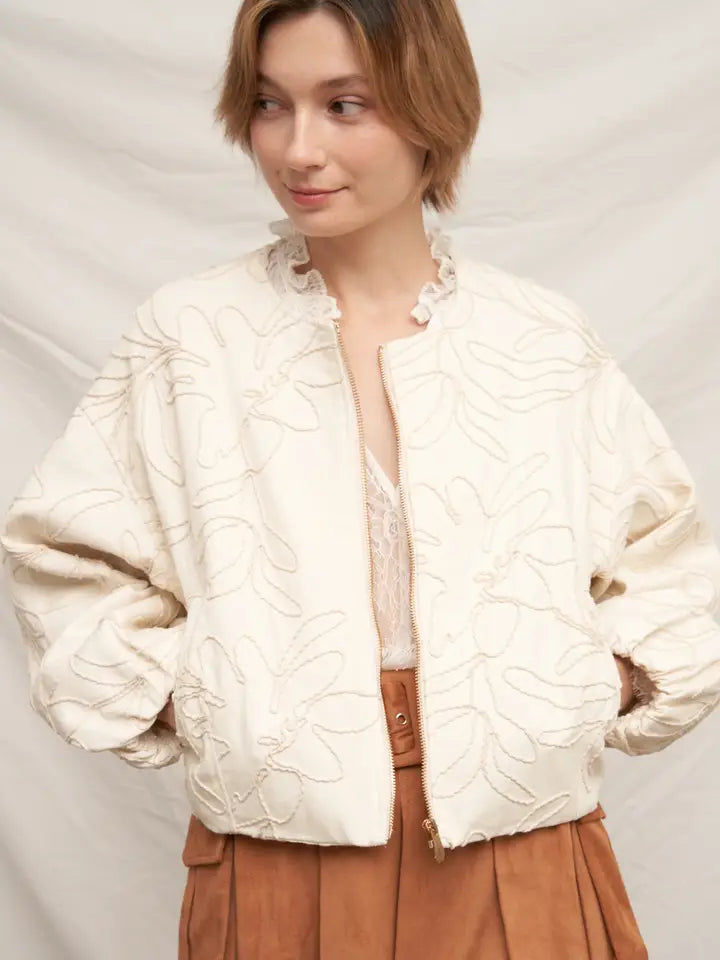 Thinking About You Embroidered Jacket