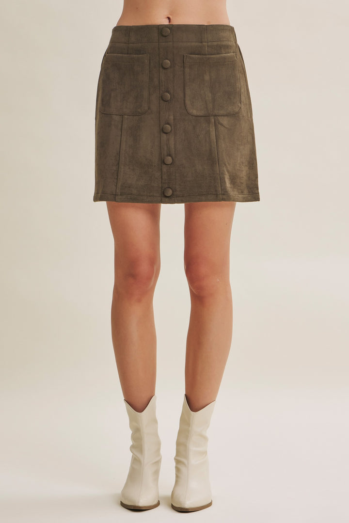 Western Suede Skirt