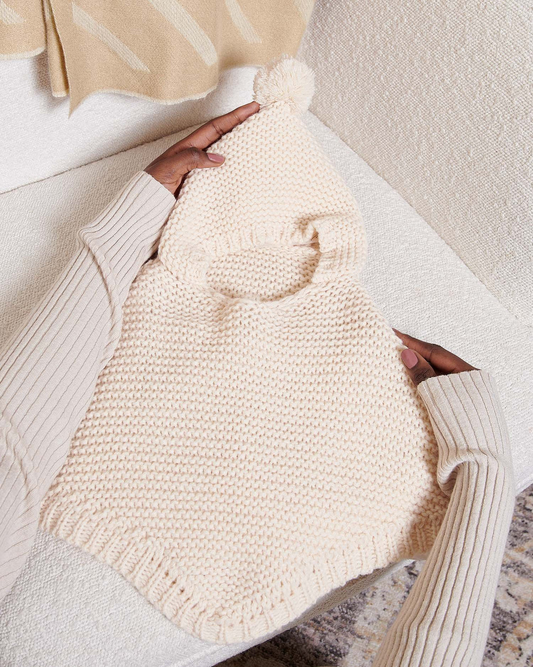 Katie Loxton Knitted Baby Poncho