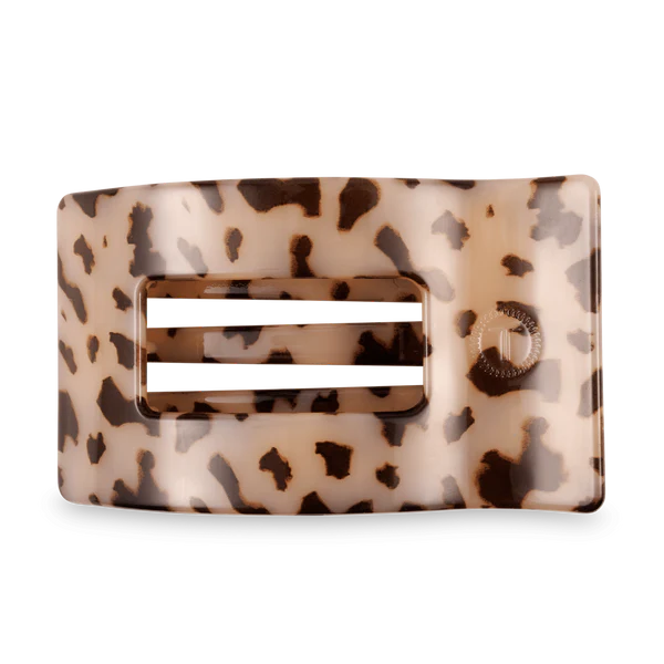 Teleties Blonde Tortoise Small Flat Rectangle Hair