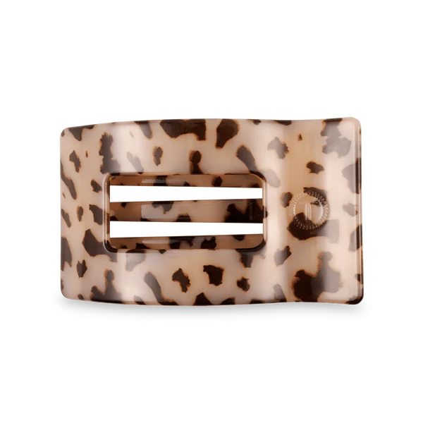 Teleties Blonde Tortoise Small Flat Rectangle Hair