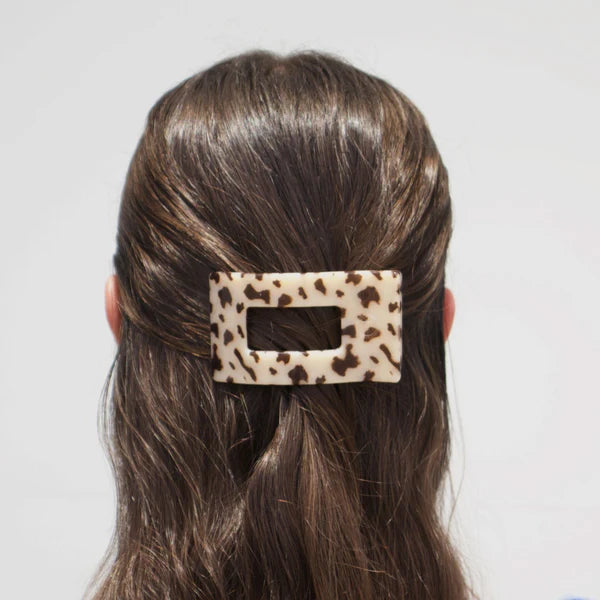 Teleties Blonde Tortoise Small Flat Rectangle Hair