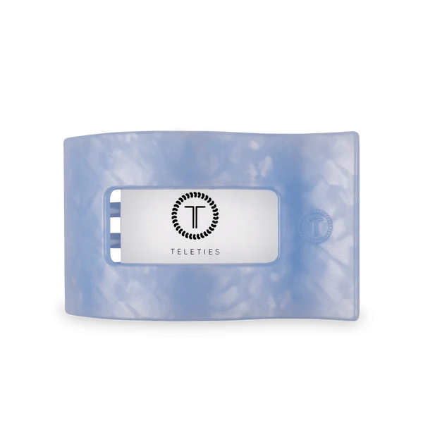 Teleties Blue Lagoon Flat Rectangle Hair Clip