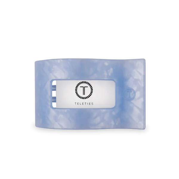 Teleties Blue Lagoon Flat Rectangle Hair Clip