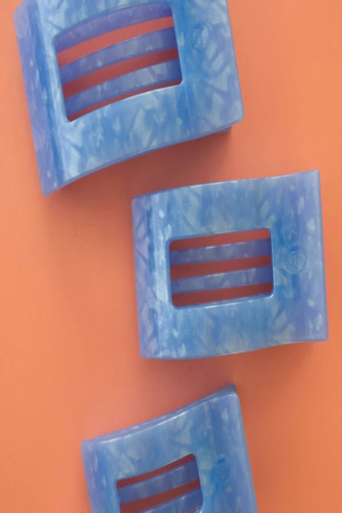 Teleties Blue Lagoon Flat Rectangle Hair Clip