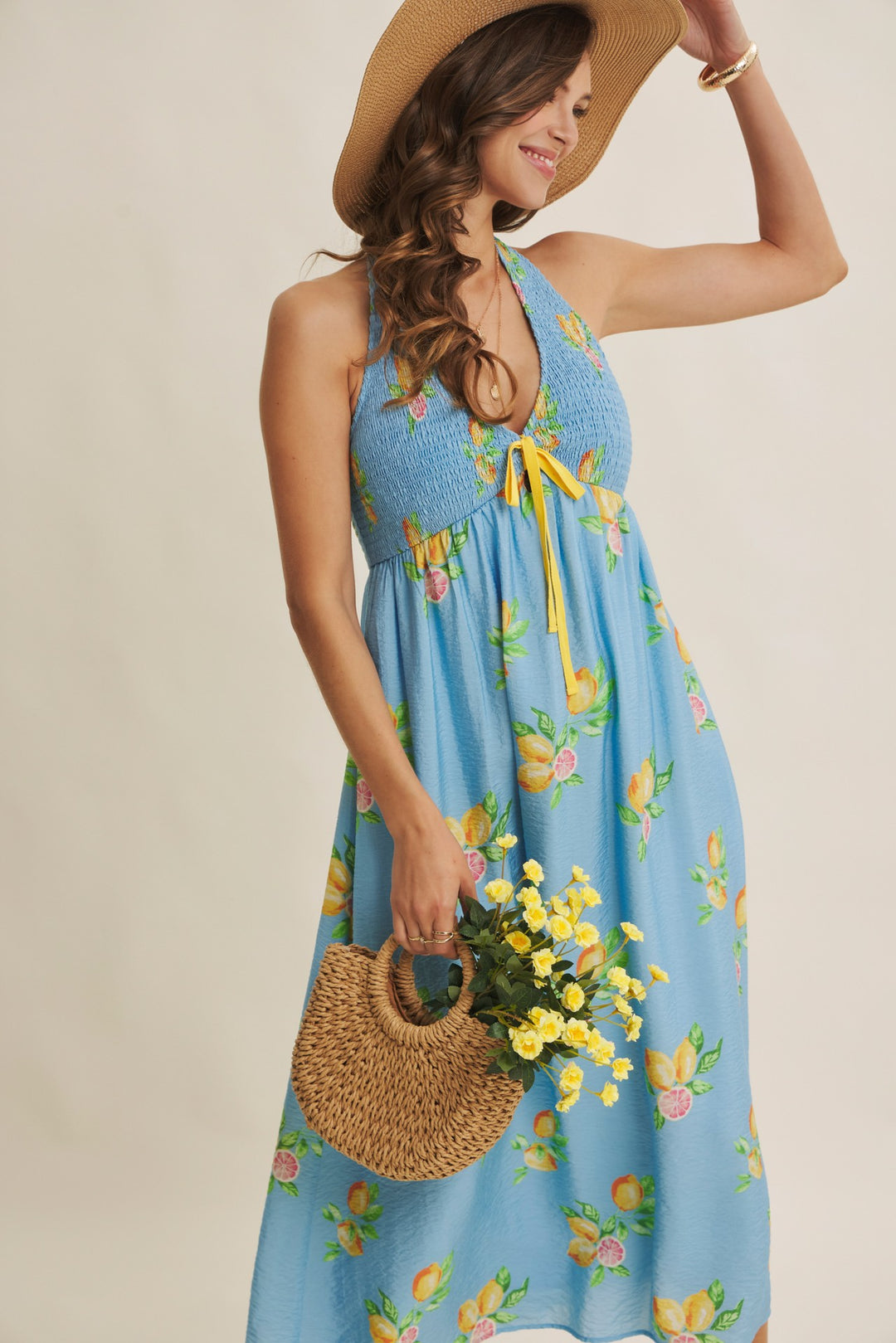 Amalfi Coast Vibe Lemon Midi