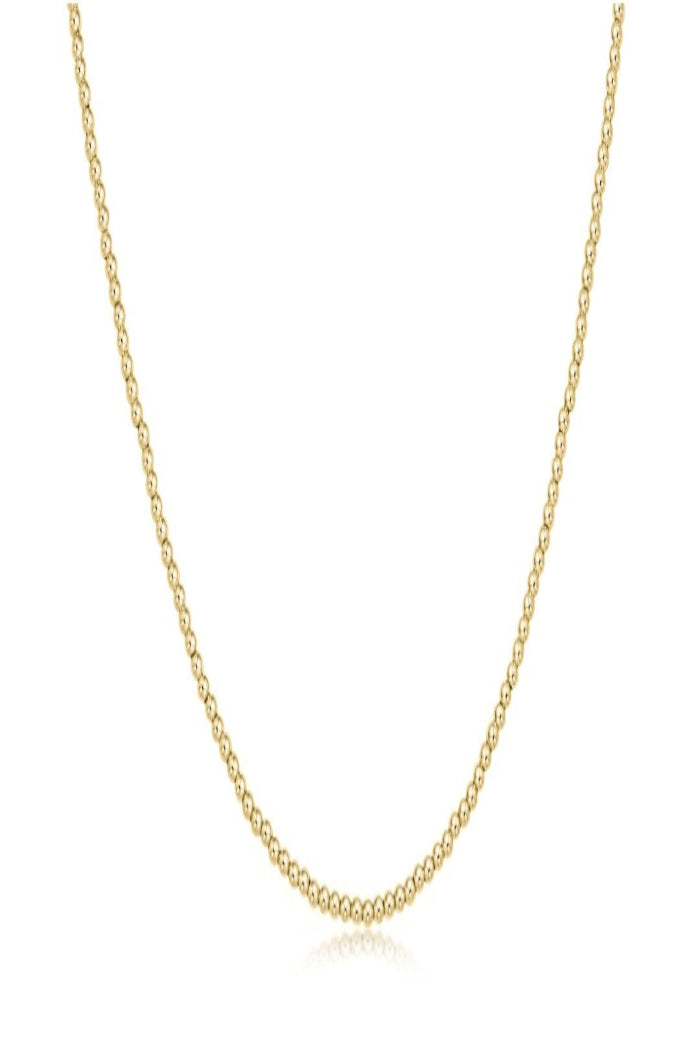 enewton 17" Choker Beaded Classic Gold 2mm