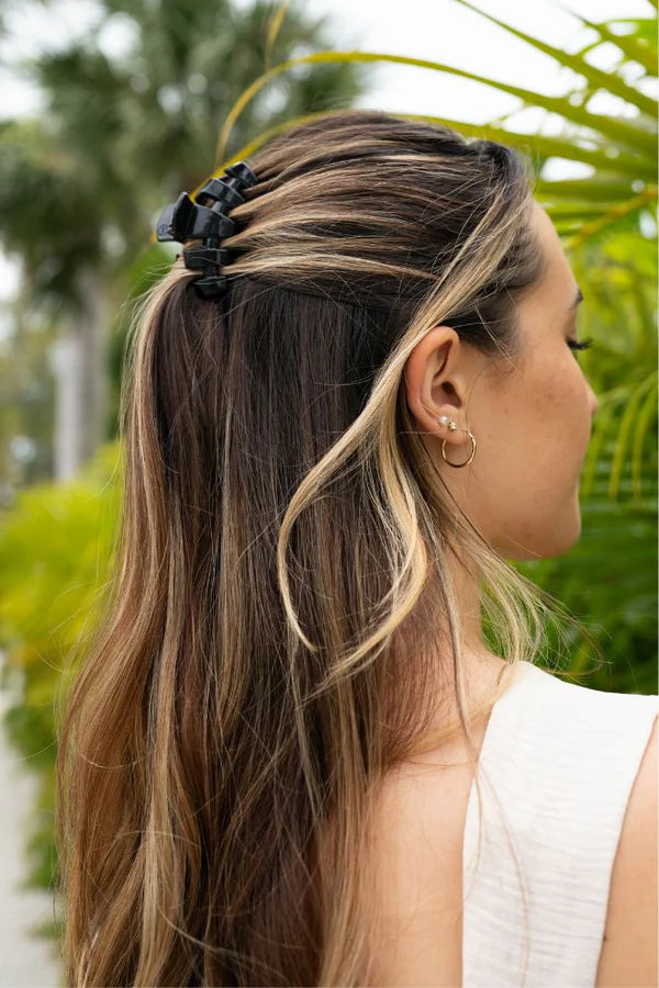 Teleties Classic Jet Black Small Claw Clip