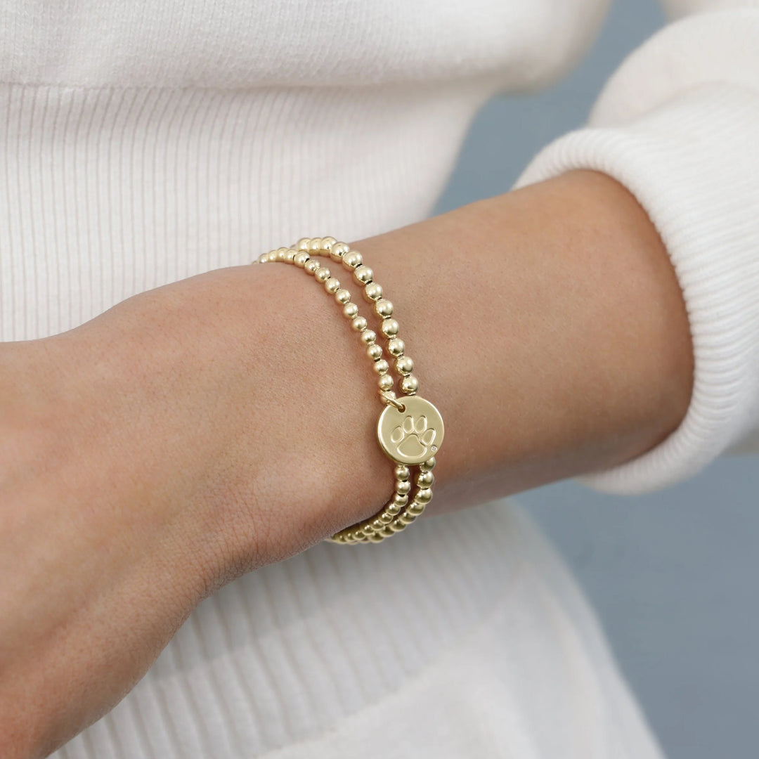 enewton Ecollegiate Extends Classic Gold 3mm Bracelet - Clemson Disc
