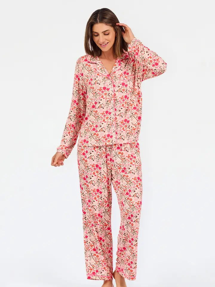 Mary Square Granada Glen Tan Charlotte Pant Set