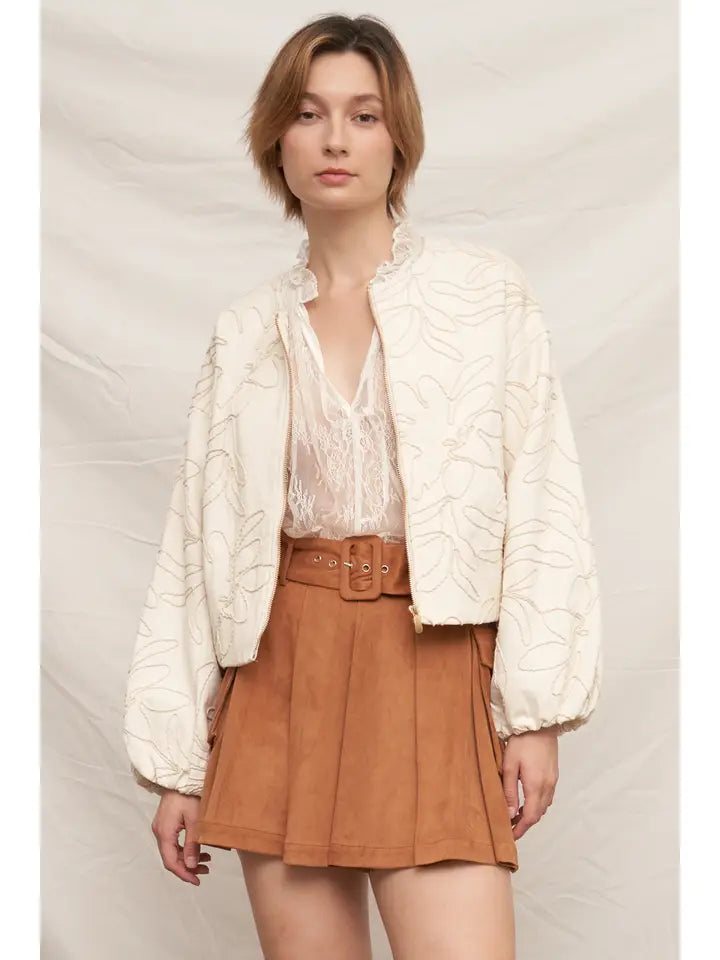 Thinking About You Embroidered Jacket
