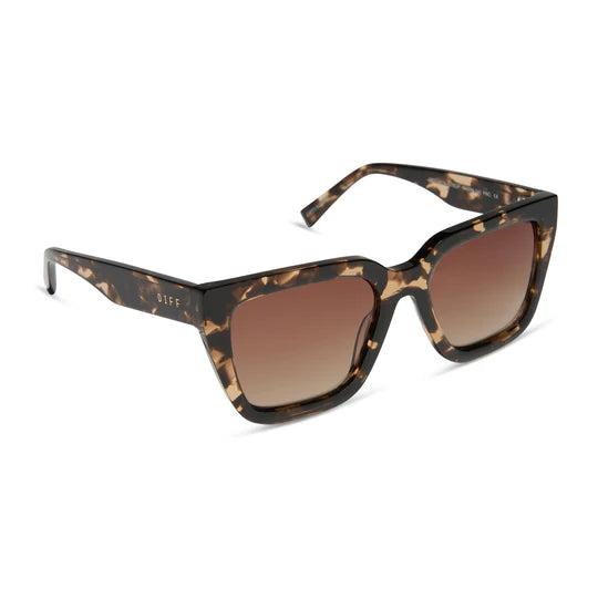 Diff Eyewear Amara Himalyan Tortoise Sunglasses