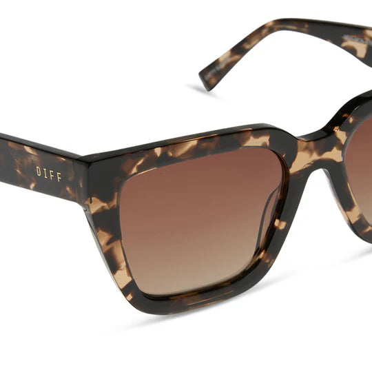 Diff Eyewear Amara Himalyan Tortoise Sunglasses