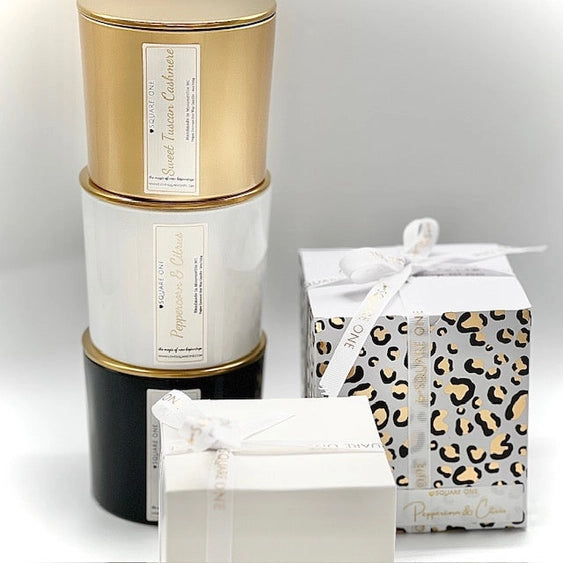 Love Square One Almalfi Glow Leopard 10oz Jar Candle