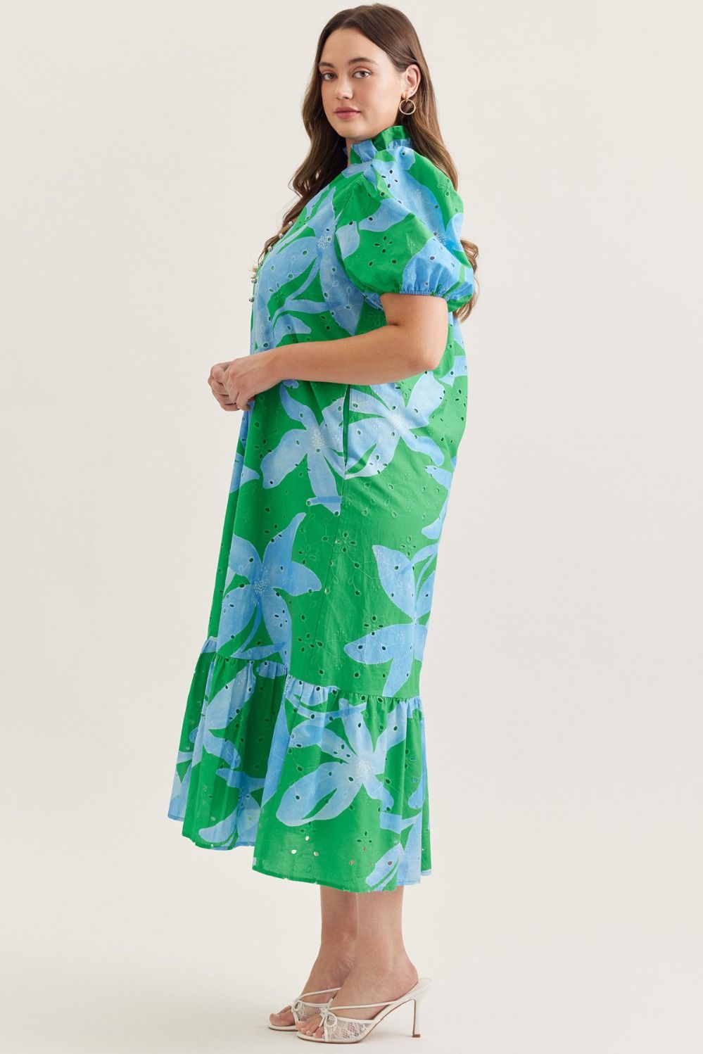 Flowers On My Mind Midi, Curvy