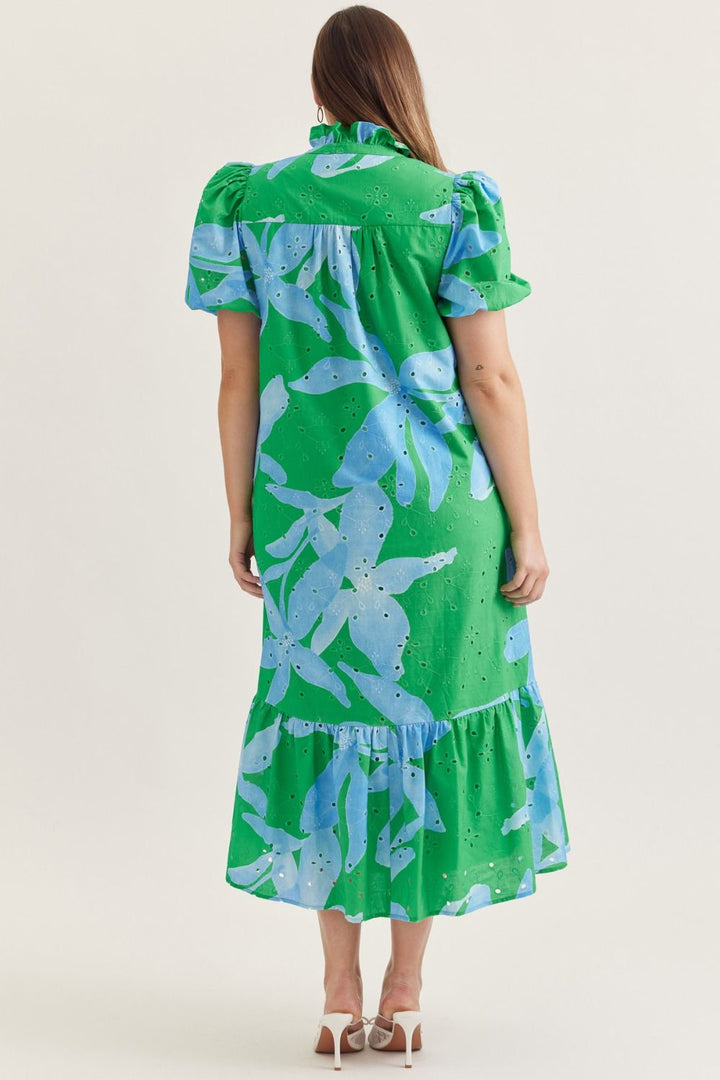 Flowers On My Mind Midi, Curvy