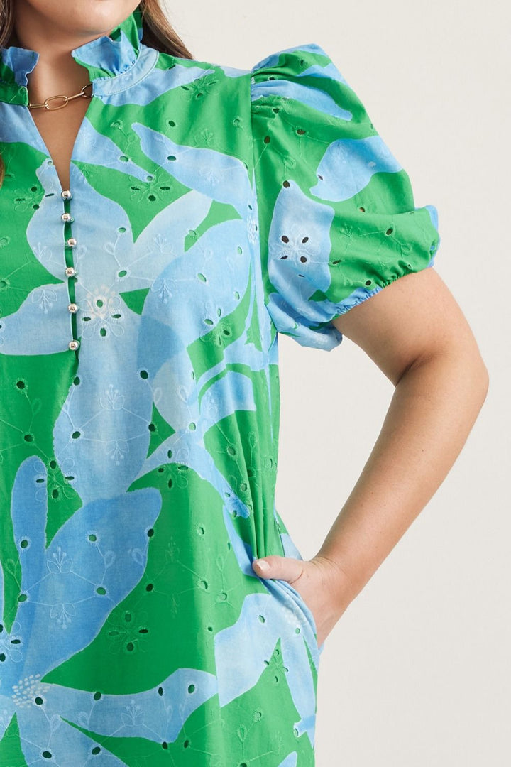 Flowers On My Mind Midi, Curvy