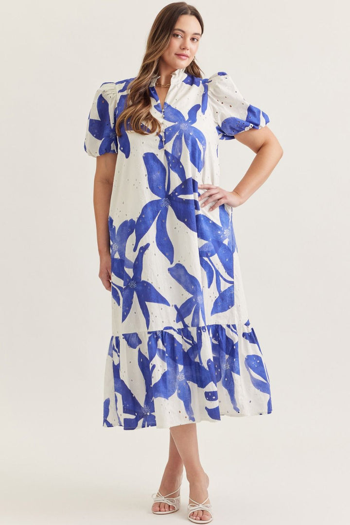 Flowers On My Mind Midi, Curvy