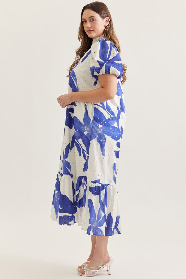 Flowers On My Mind Midi, Curvy