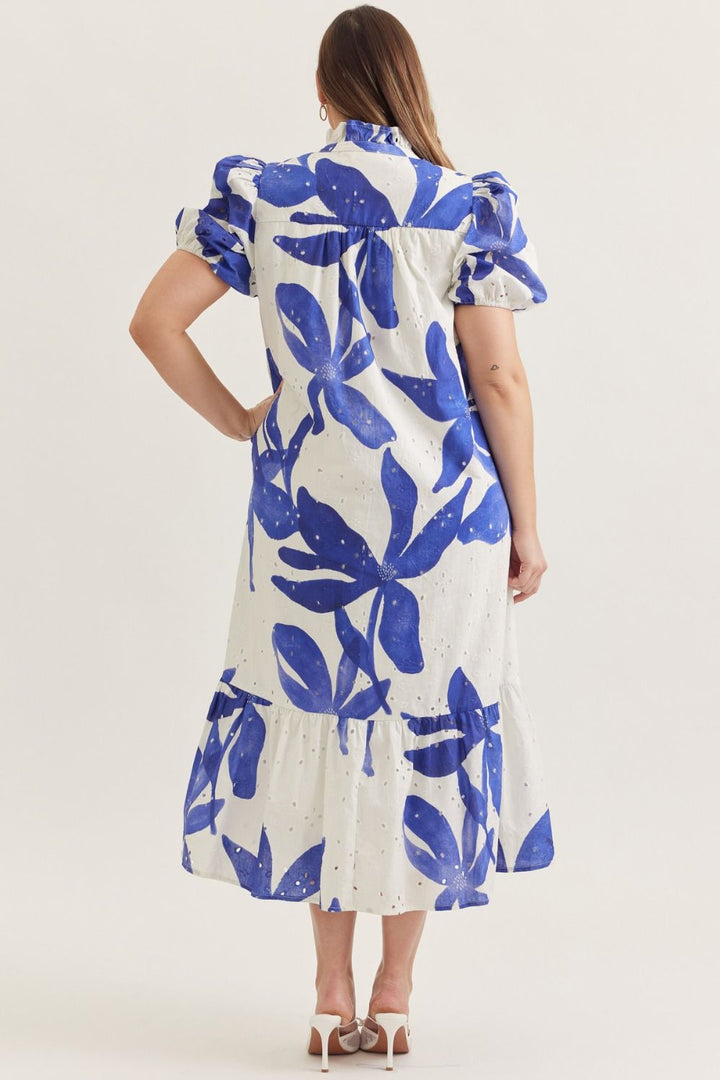 Flowers On My Mind Midi, Curvy