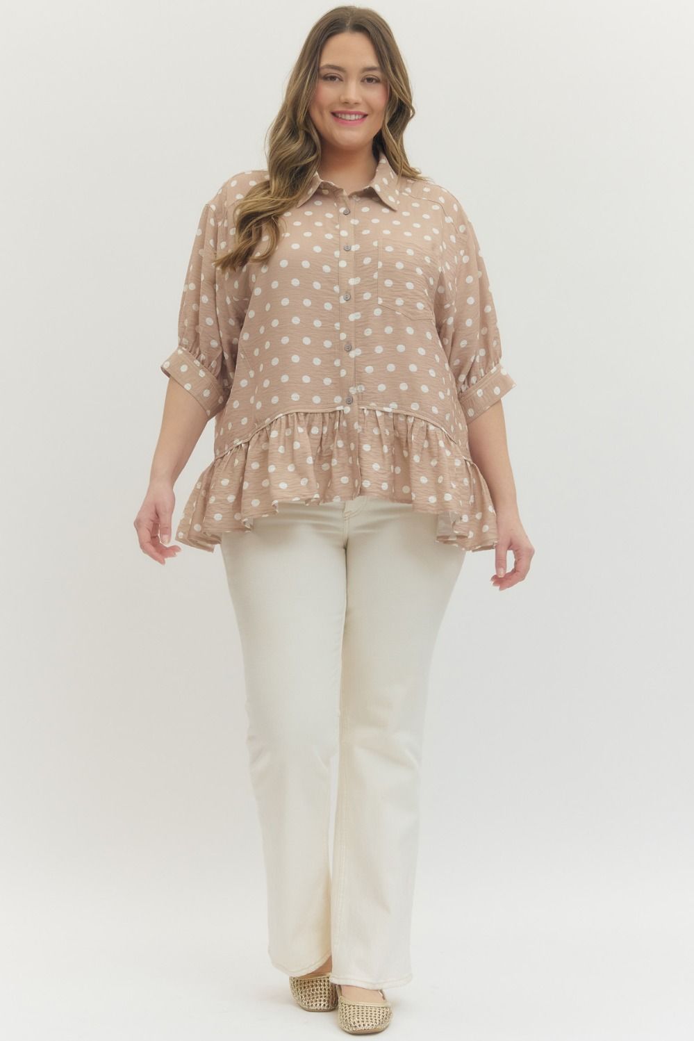 Dots For Days Top, Curvy