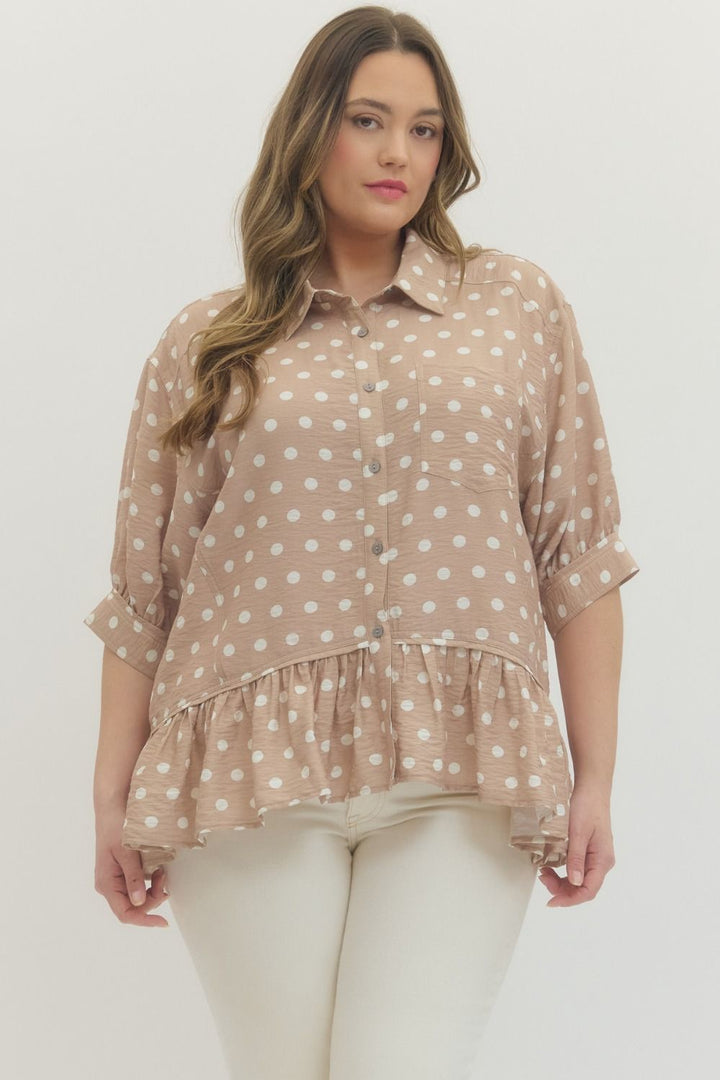 Dots For Days Top, Curvy