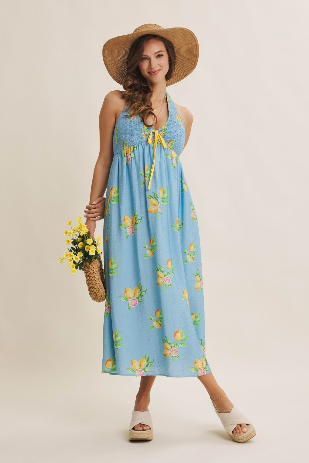Amalfi Coast Vibe Lemon Midi