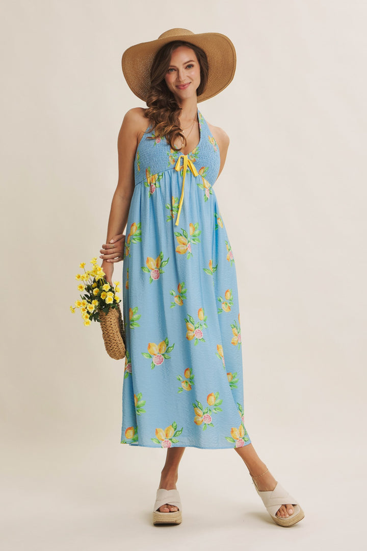 Amalfi Coast Vibe Lemon Midi