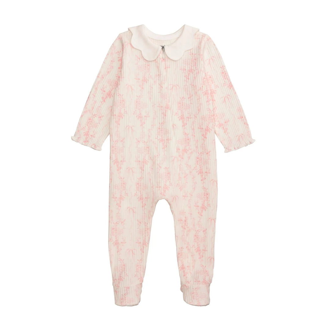 Mud Pie Floral Pink Scallop Sleeper