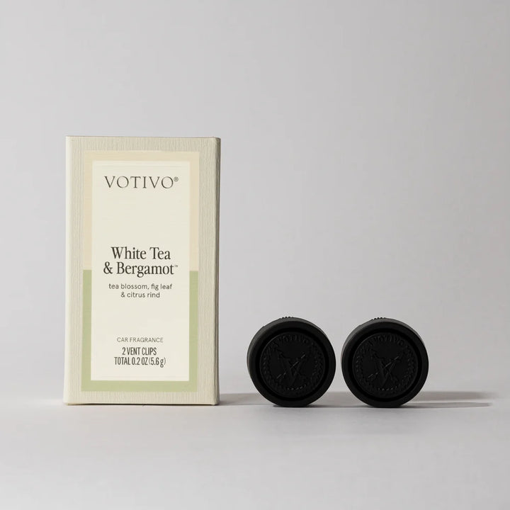 Votivo White Tea &amp; Bergamot Vent Clips - 2pks